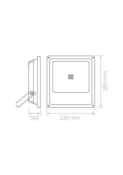 50W 3000K 4500LM LED Projektör