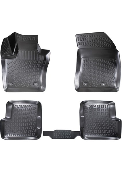 Jeep Renegade 2015 Sonrası 3D Havuzlu Paspas Siyah