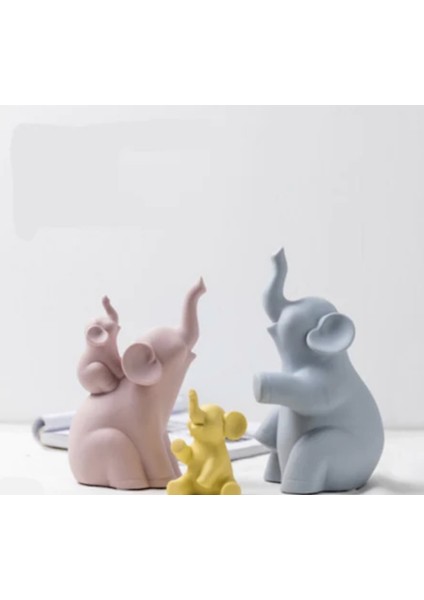 Dekorasyon Filleri Biblo Seti Yükseklik : Büyük 22cm, Orta 19cm, Küçük 10cm