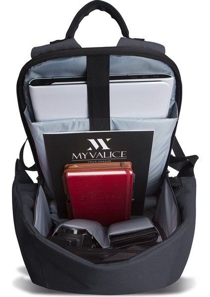 Smart Bag Secret USB Şarj Girişli Akıllı Sırt Çantası Füme