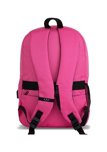 Smart Bag Specta USB Şarj Girişli Akıllı Sırt Çantası Pembe
