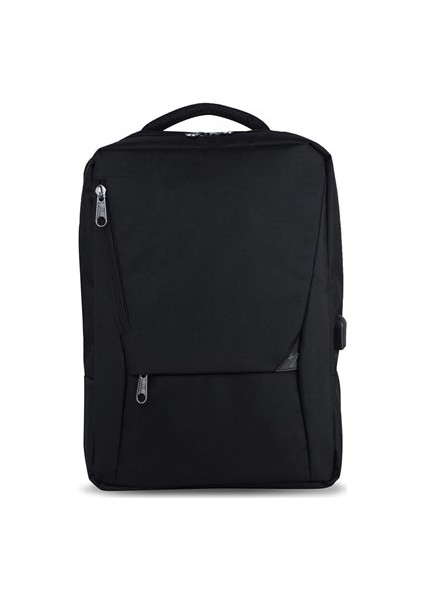 Smart Bag Active USB Şarj Girişli Slim Notebook Sırt Çantası Siyah