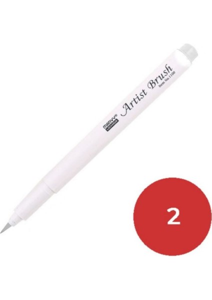 Brush Pen Fırça Kalem 1100- No:2 Red