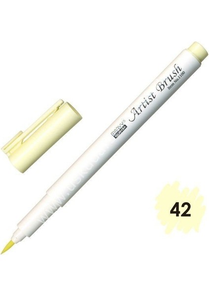 Artist Brush Fırça Uçlu Kalem 1100 No:42 Cream Yellow