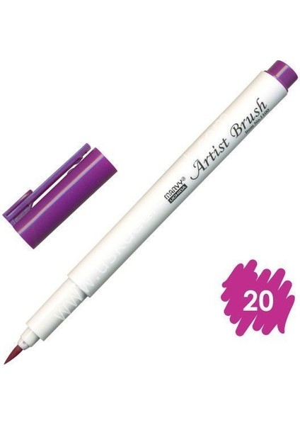 Artist Brush Fırça Uçlu Kalem 1100 No:20 Magenta