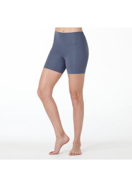 Petrol Mavisi Yüksek Bel Mini Tayt