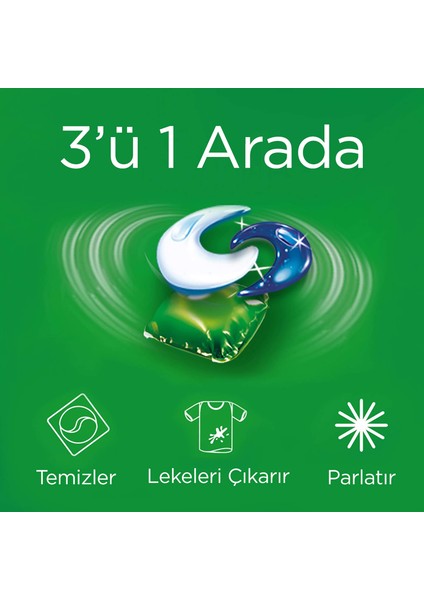 3'ü 1 Arada Pods 23 Yıkama Sıvı Çamaşır Deterjanı Kapsülü Parlak Renkler