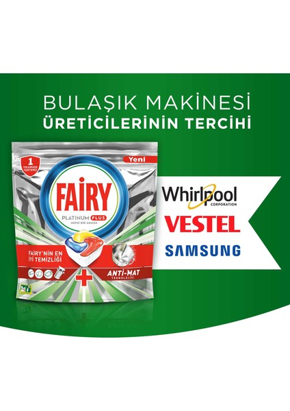 Platinum Plus 22 Yıkama Bulaşık Makinesi Deterjanı Kapsülü