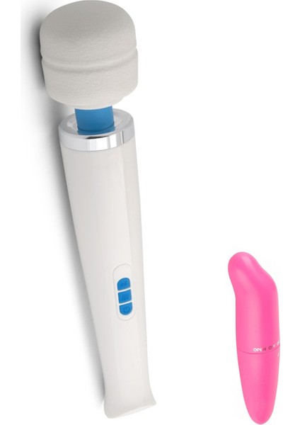 G Spot Magic Wand Masaj Vibratörü + Mini Cep Vibratör