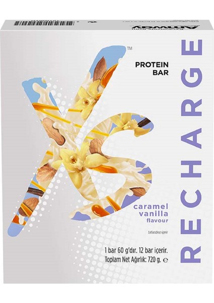 Xs Protein Barları Karamel Vanilya Aromalı 12 Bar x 60 G E / 720 G
