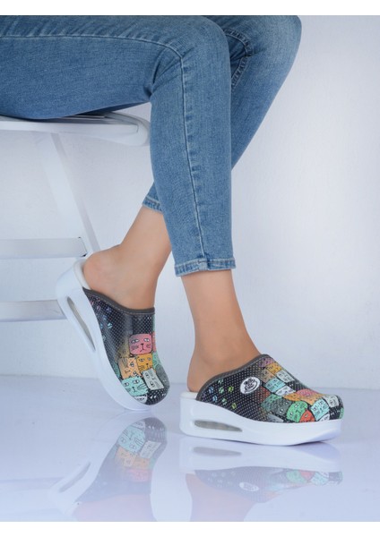 Kadın Kedili Ortopedi Air Max Sabo Terlik Hemşire Terliği Medikal Ortopedi Sabo Terlik Hastane Terliği Doktor Terliği