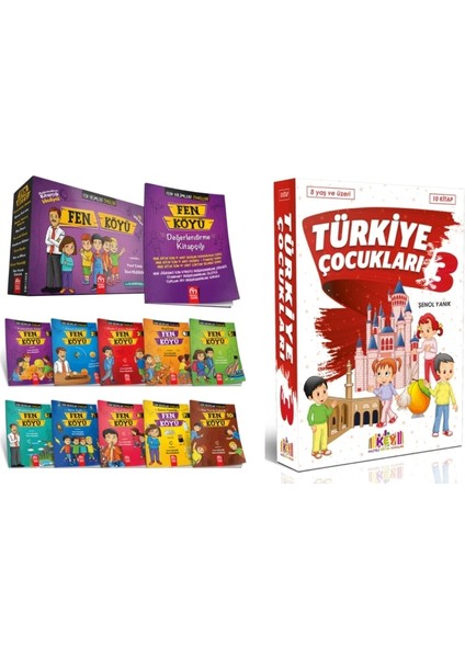 3. ve 4. Sınıf Hikayeleri Türkiye Çocukları 3 + Fen Köyü 10 Lu Hikaye