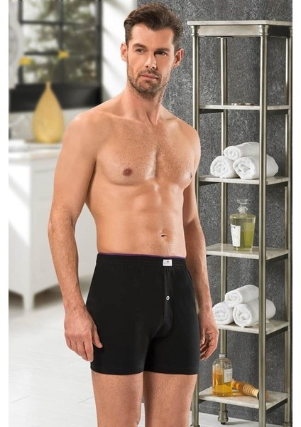 Erkek 3'lü Havlu Kemer Penye Boxer