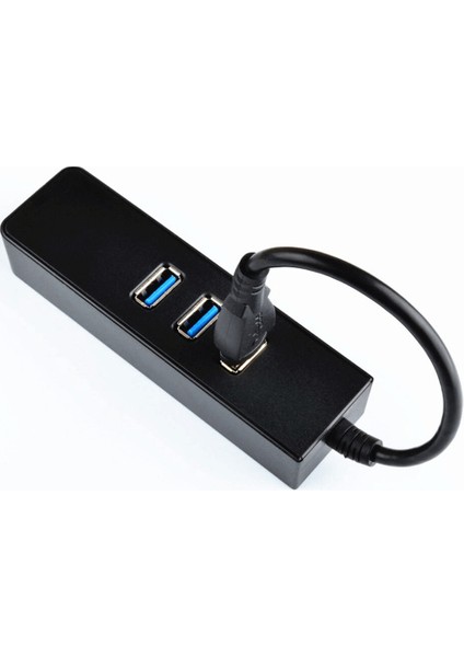 3 Port USB 3.0 Çoklayıcı Hub +1 Port Gigabit Ethernet Lan RJ45 Ağ Adaptörü