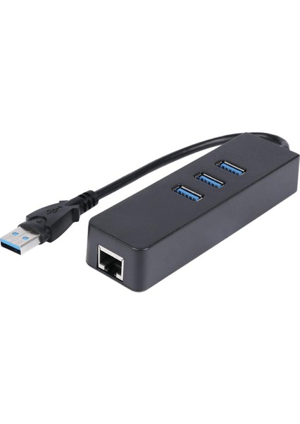 3 Port USB 3.0 Çoklayıcı Hub +1 Port Gigabit Ethernet Lan RJ45 Ağ Adaptörü