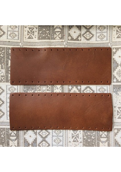 Atölyesi Hakiki Deri Çanta Tutma Sapı