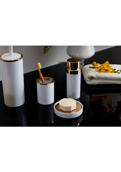 Lenox Çöp Kovası Beyaz Altın Çerçeveli modelleri