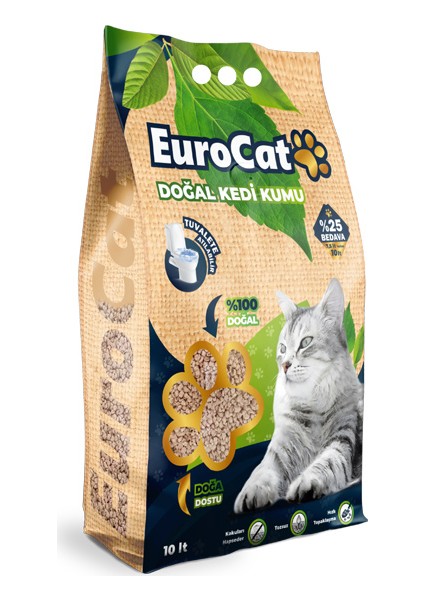 Hızlı Topaklaşan Doğal Kedi Kumu 10 Lt 3.75 kg