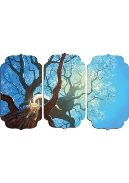 Ağaç ve Sincap Digital Art Mdf Tablo 3104