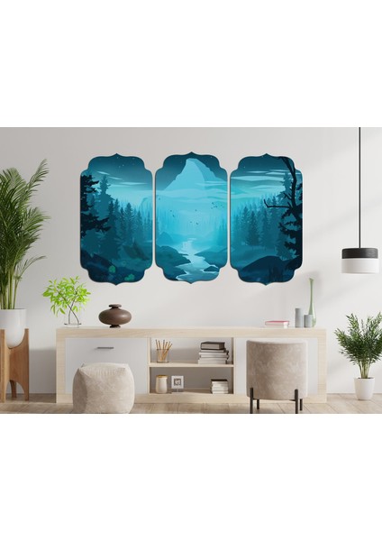 Orman Dijital Painting Mdf Tablo 3123