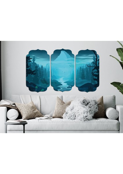 Orman Dijital Painting Mdf Tablo 3123
