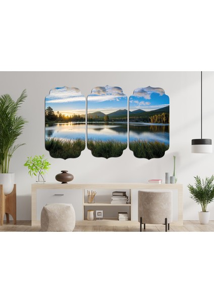 Göl Manzarası Mdf Tablo 3203