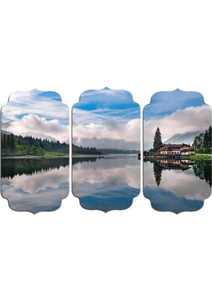 Göl Evi Orman Mdf Tablo 3207