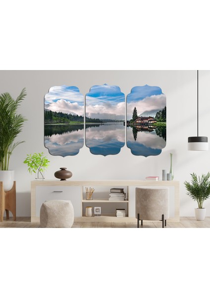 Göl Evi Orman Mdf Tablo 3207