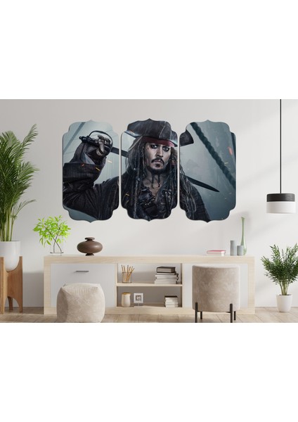 Jack Sparrow Karayip Korsanları Mdf Tablo 3419
