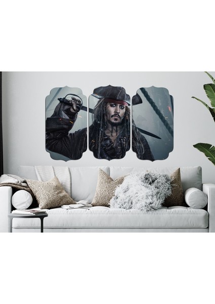 Jack Sparrow Karayip Korsanları Mdf Tablo 3419