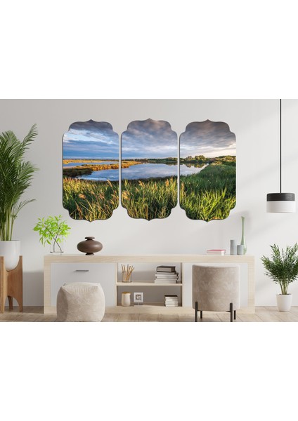 Göl Manzarası Mdf Tablo 3250