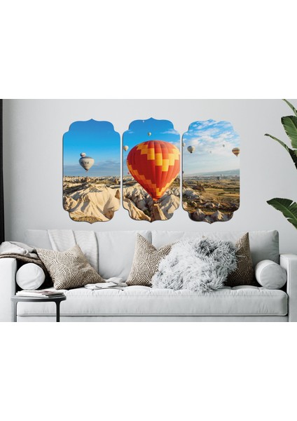 Balonlar Gökyüzü Mdf Tablo 3311