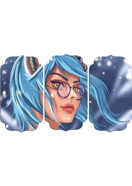 Tilki Kız Anime Mdf Tablo 3466