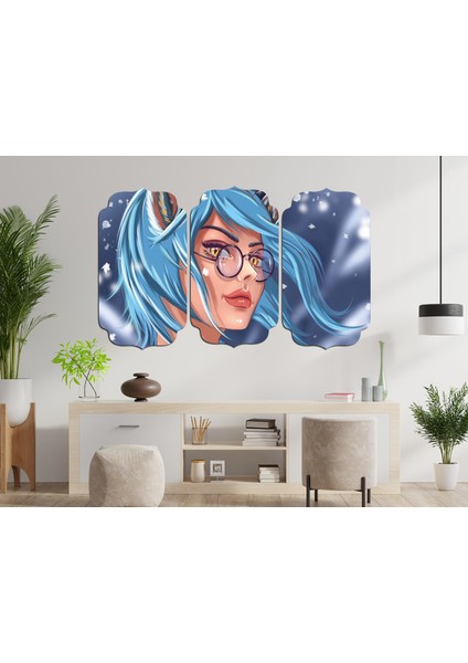 Tilki Kız Anime Mdf Tablo 3466