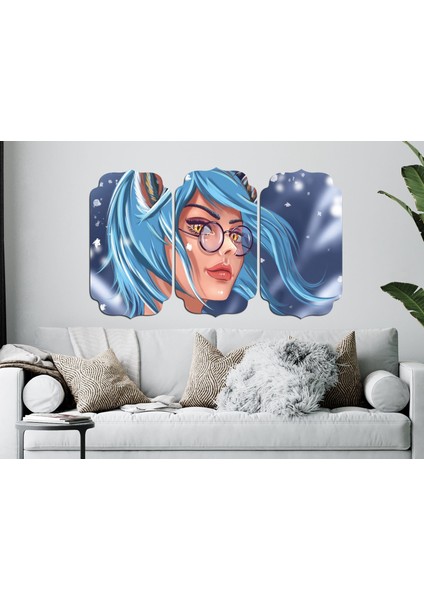 Tilki Kız Anime Mdf Tablo 3466