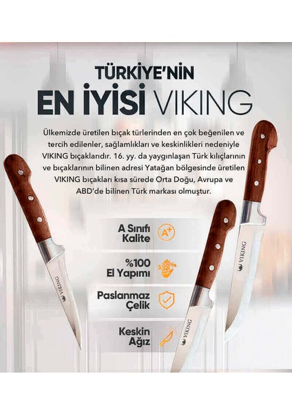 3'lü Bİçak Seti + Sürmene Satır + Masat + 6'lı Meyve Bİçağı