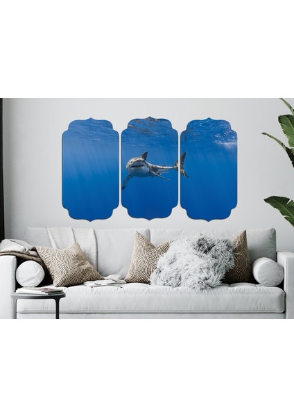 Köpek Balığı Mdf Tablo 1876 (Model D)