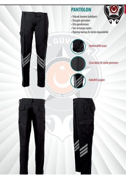Özel Güvenlik Pantolonu Yeni Model Kargo Cepli Fosforlu indirimleri