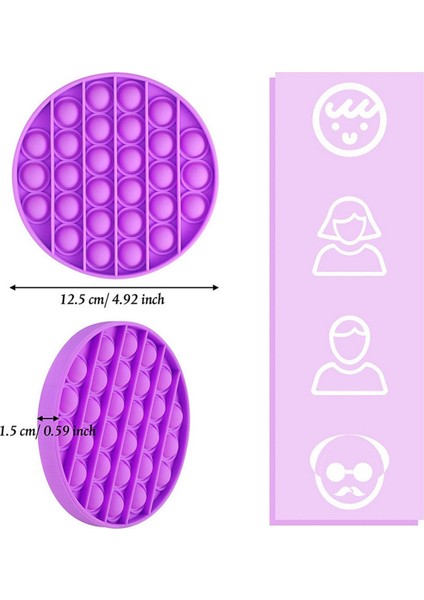 Push Bubble Özel Pop Duyusal Oyuncak Zihinsel Stres