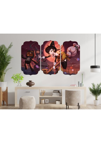 Anime Kız Cadı Mdf Tablo 0020 (Model D)