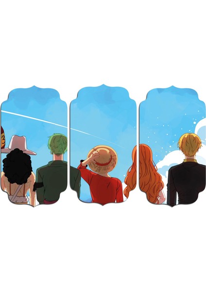 One Piece Luffy Sanji Zoro Nami Usopp Mdf Tablo 0438 (Model D)