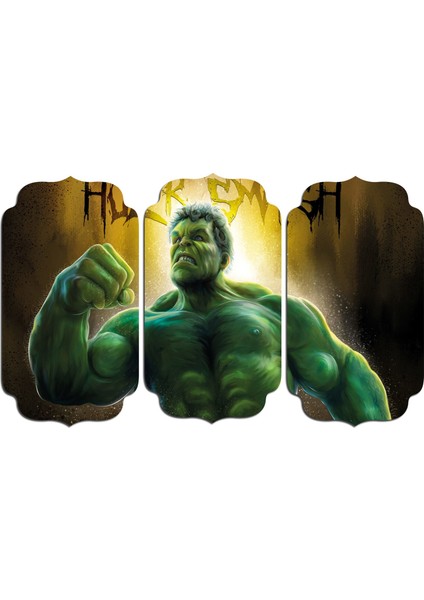 Hulk Yeşil Dev Mdf Tablo 0530 (Model D)