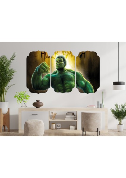 Hulk Yeşil Dev Mdf Tablo 0530 (Model D) fiyatları