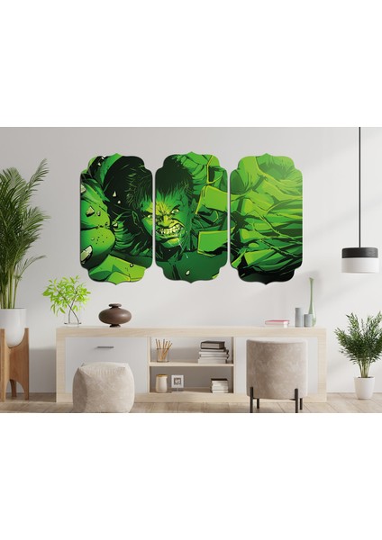 Hulk Yeşil Dev Mdf Tablo 0532 (Model D)