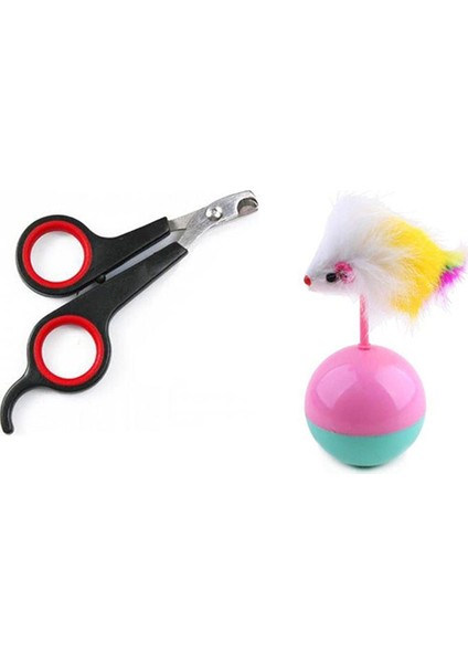 Evcil Hayvan Tırnak Makası ve Devrilmez Hacı Yatmaz Kedi Oyuncağı