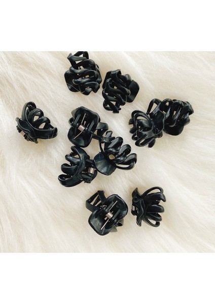 Mini Mandaltoka & Mini Kıskaçlı Toka & Kelebek Toka (10 Adet)