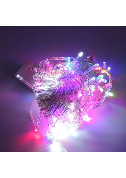 Iç Mekan LED Aydınlatma Rgb Animasyonlu Şeffaf Kablo 10M Ip Yılbaşı Süs