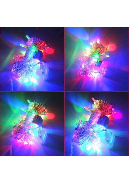 Iç Mekan LED Aydınlatma Rgb Animasyonlu Şeffaf Kablo 5m Ip Yılbaşı Süs