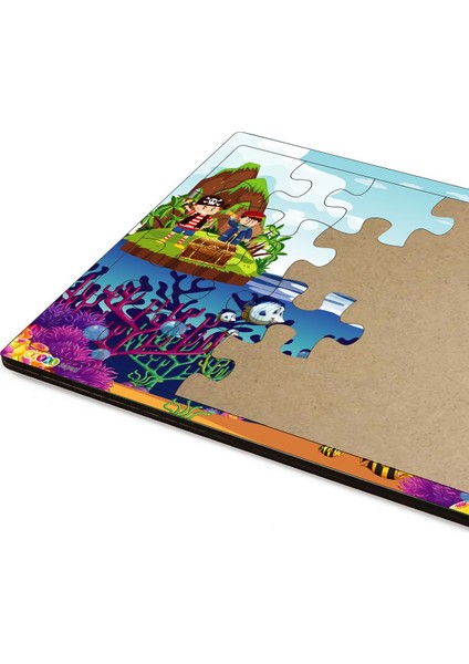 Hayal Sepeti Korsan Çocuklar 3-9 Yaş Çocuklar Için 24 Parçalı Ahşap Puzzle Yapboz modelleri