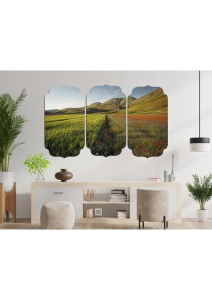 Ilkbahar Çiçekler Gül Mdf Tablo 0700 (Model D)